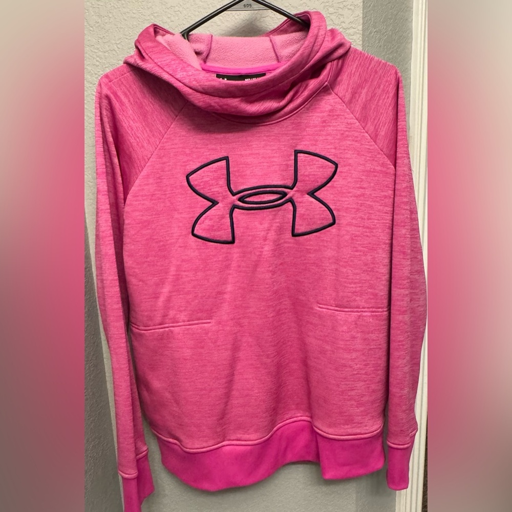 Under Armour Fuchsia ColdGear Hoodie size medium